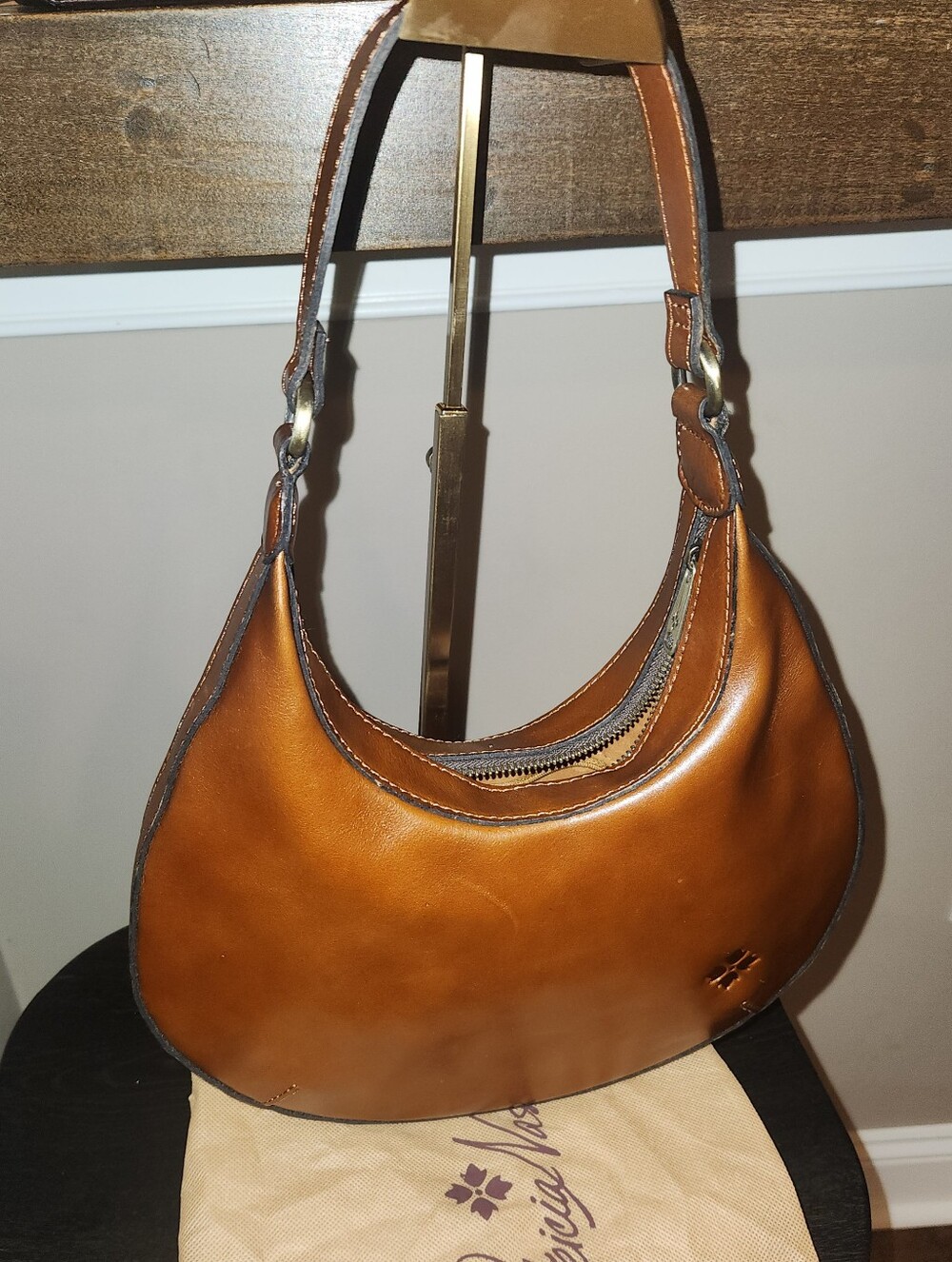 Patricia Nash: Leather Crescent Shoulder Bag